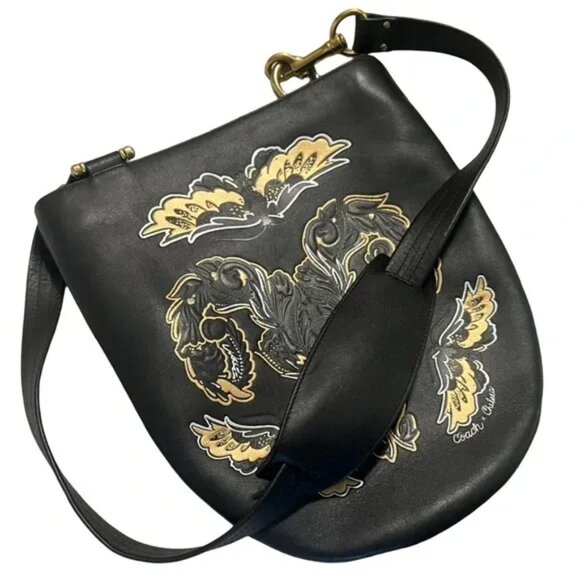Coach x Chelsea Champlain Bonnie Cashin Sling Bag Kisslock & Tattoo Graphics - Picture 5 of 8